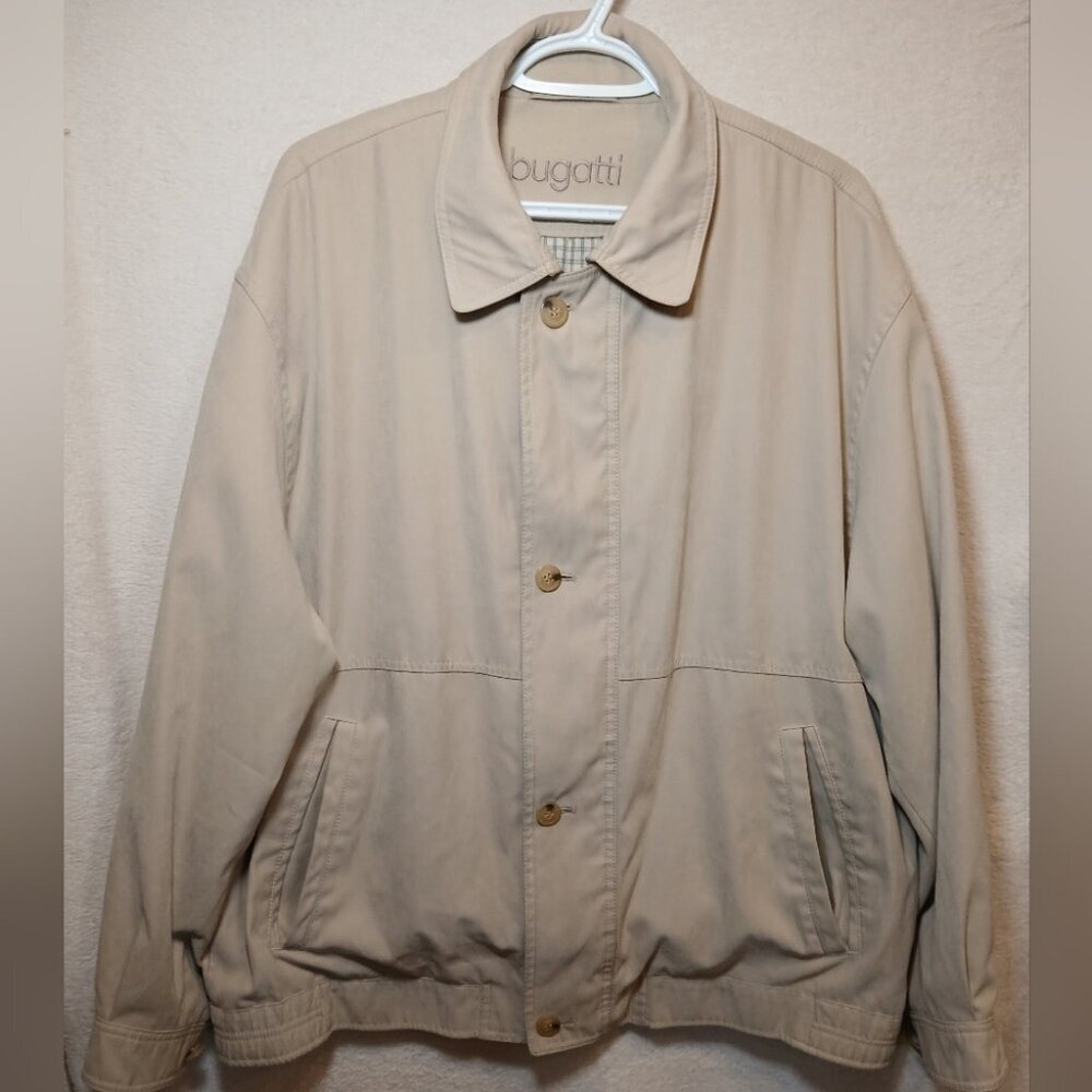 Bugatti Bomber Jacket Size XL  Full Zipper + Button up
